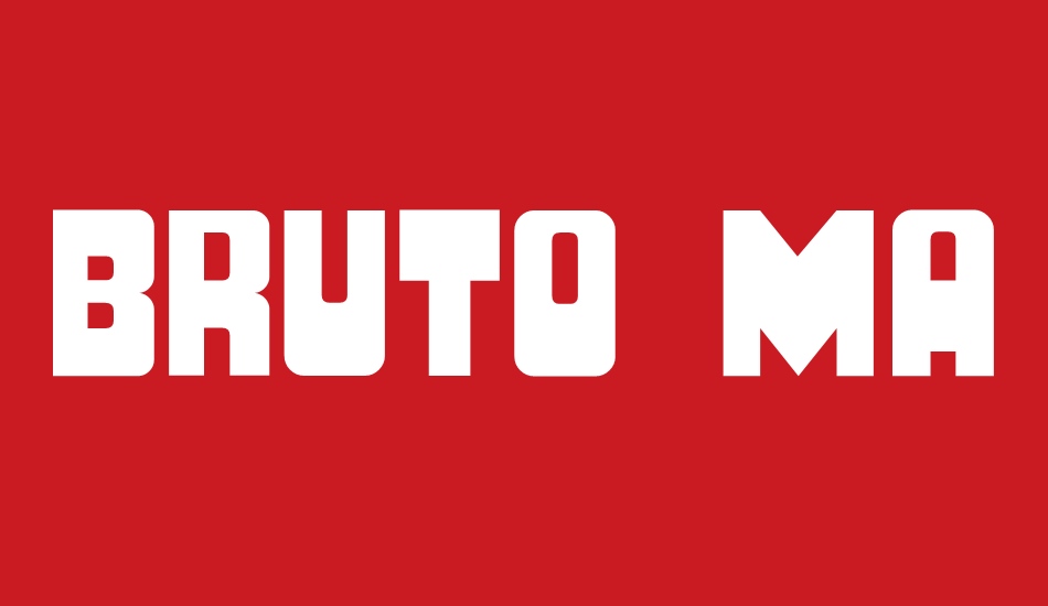 BRUTO MAYUSCULA font big