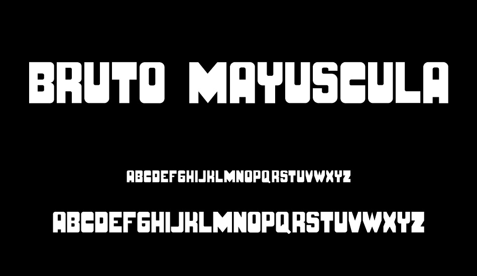 BRUTO MAYUSCULA font