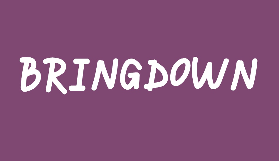 BRINGDOWN font big