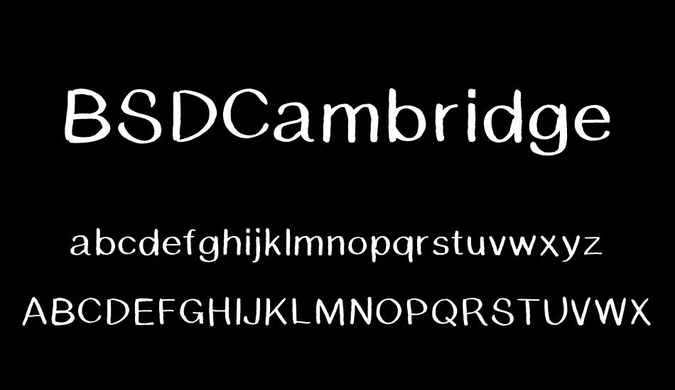 BSDCambridge font