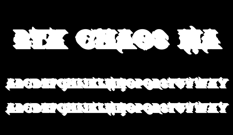 BTX-Chaos-Made-Shadow font