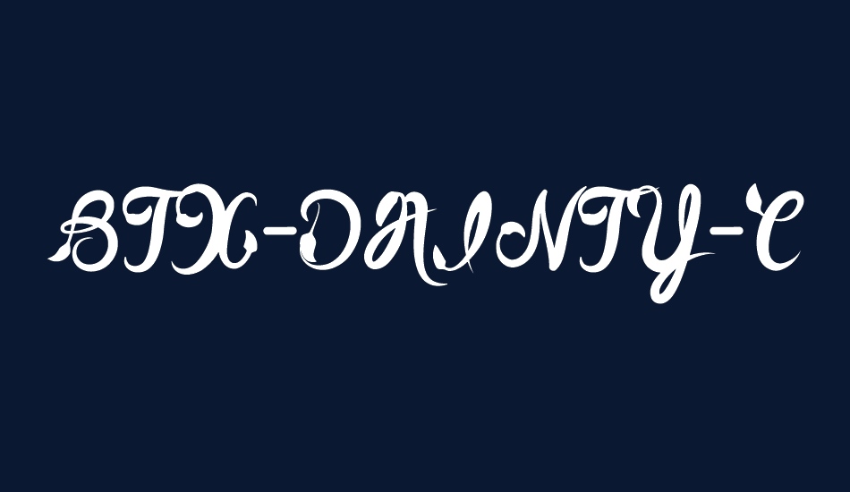 BTX-DAINTY-CREEK font big