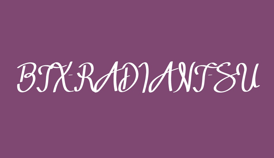 BTX-RADIANT-SUNSHINE font big