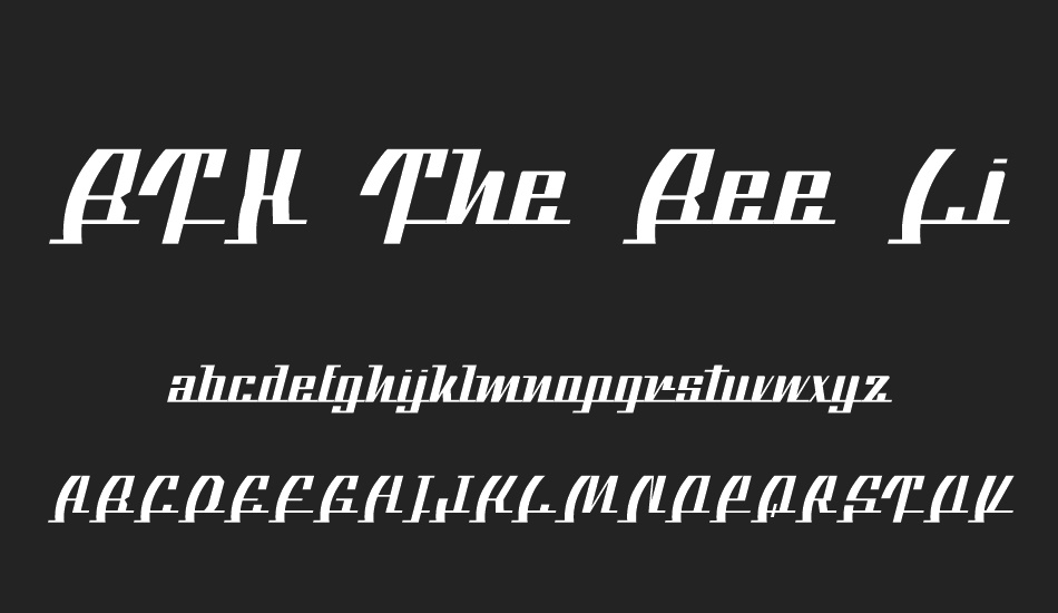 BTX The Bee Line font