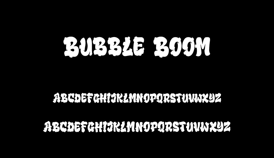 Bubble Boom font