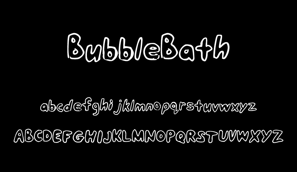 BubbleBath font