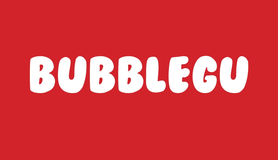 BubbleGum font big