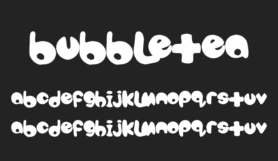 bubbletea font