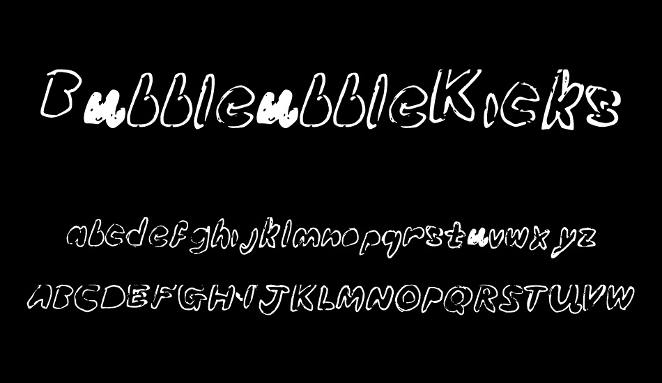 BubbleubbleKicksSomeAss font