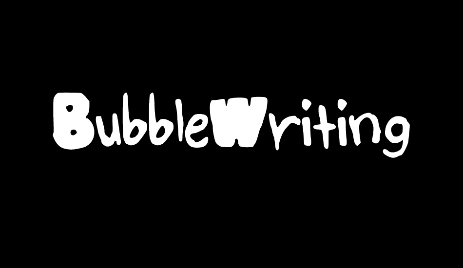 BubbleWriting font big