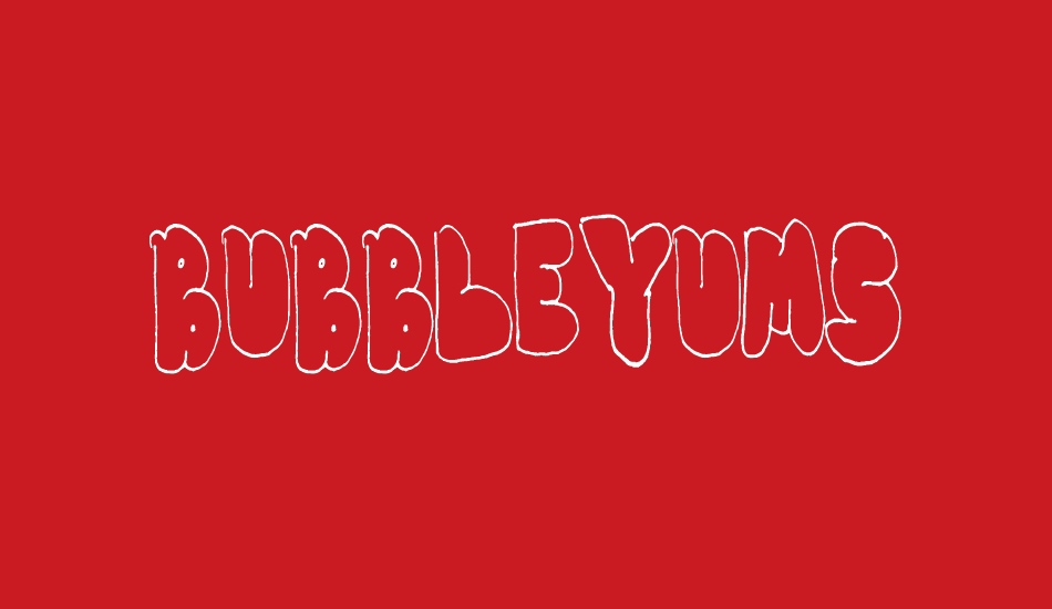 BubbleYums font big