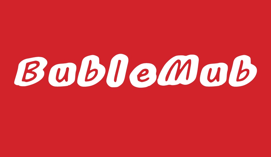 BubleMuble font big