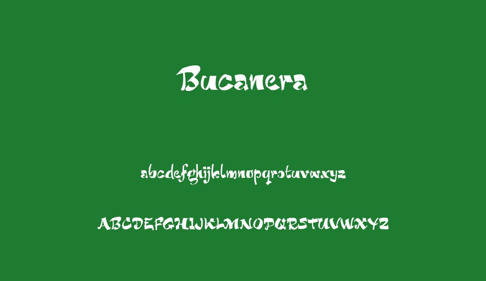 Bucanera font