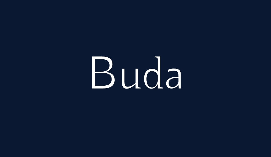 Buda font big