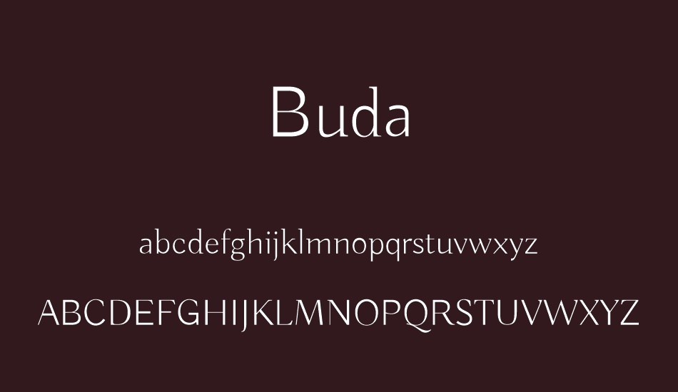 Buda font