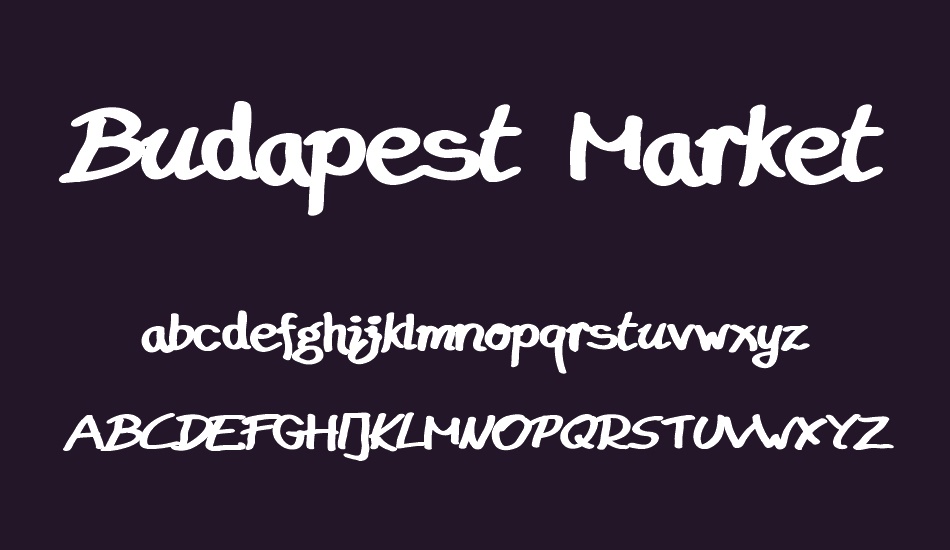 Budapest Market font