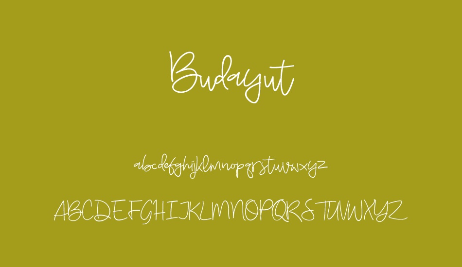 Budayut font