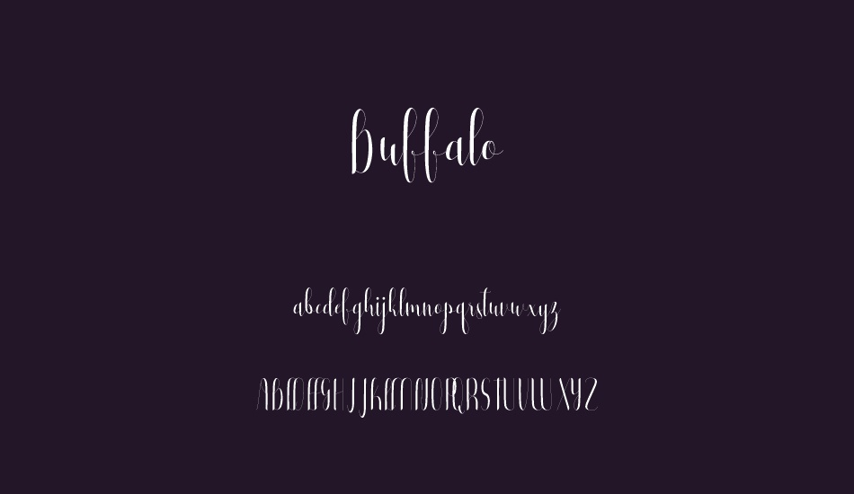 Buffalo font