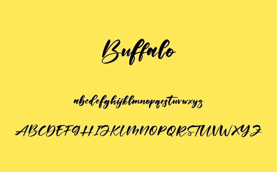 Buffalo font