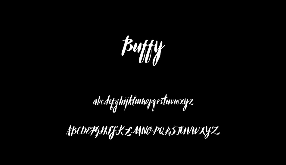 Buffy font