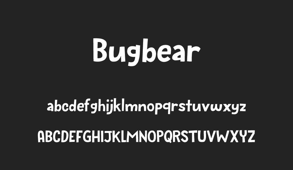 Bugbear DEMO font