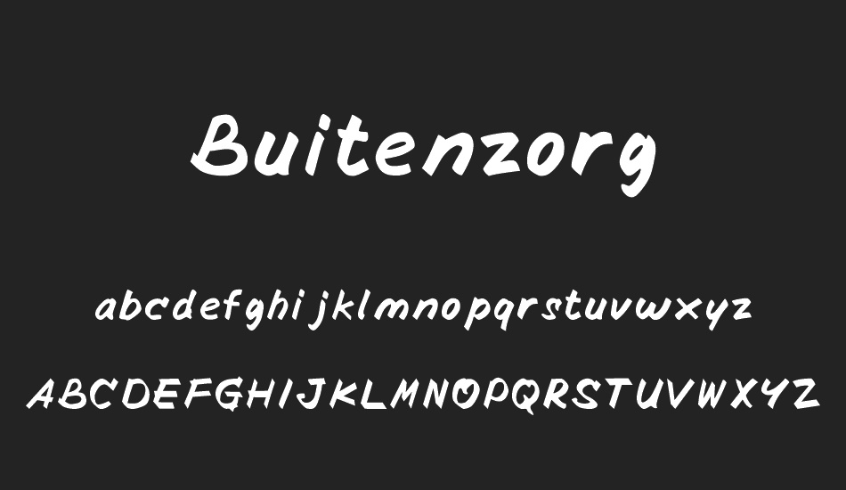 Buitenzorg font