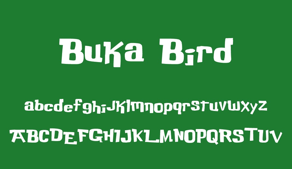 Buka Bird font