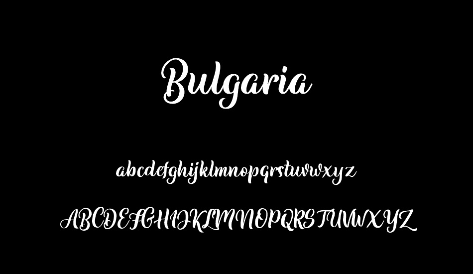 Bulgaria DEMO font