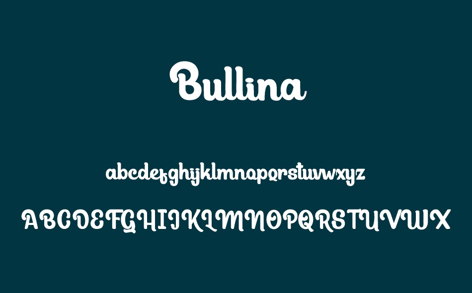 Bullina font