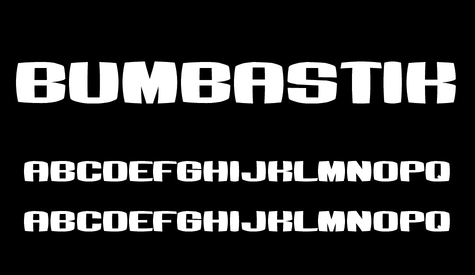 Bumbastika font