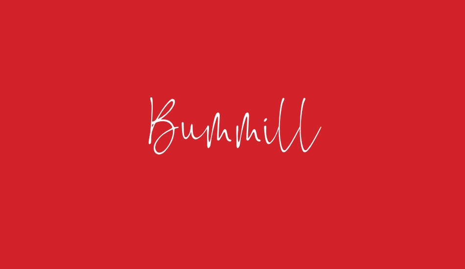 Bummill font big