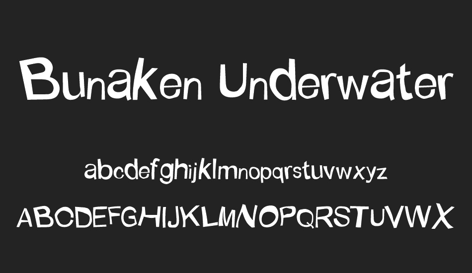 Bunaken Underwater font