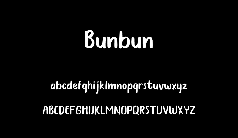 Bunbun DEMO font