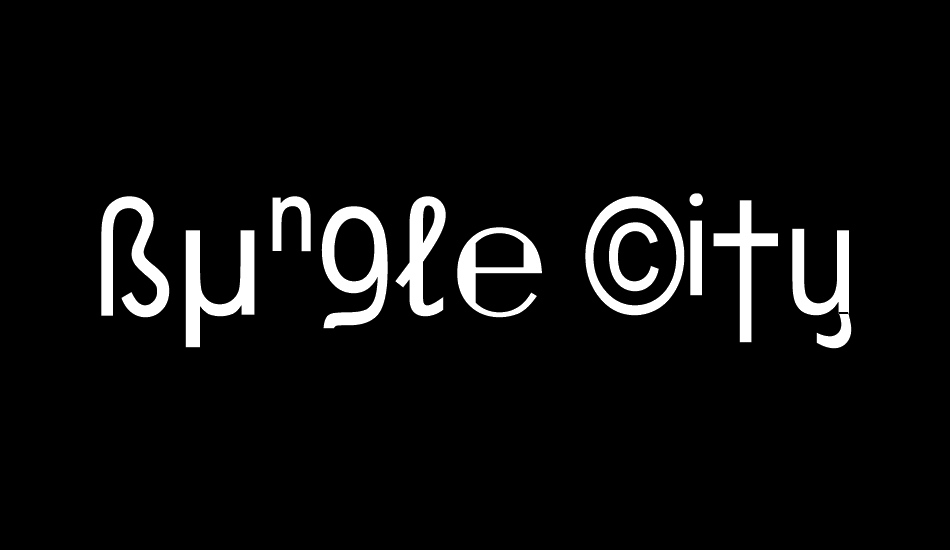 Bungle City font big