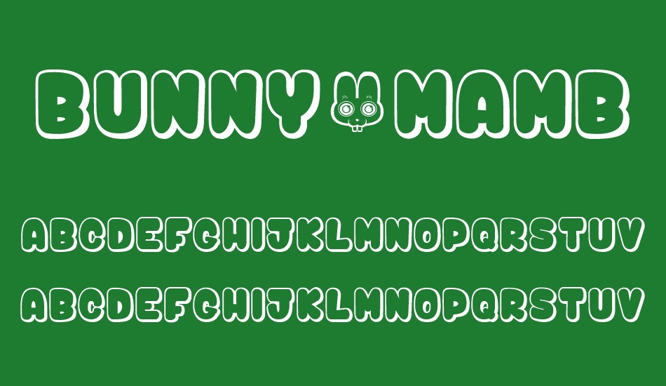 bunny$mambo font