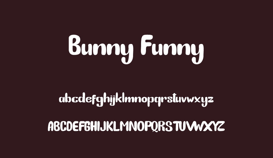 Bunny Funny font