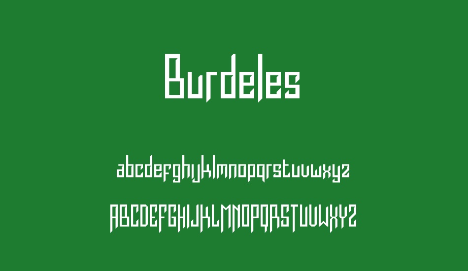 Burdeles font