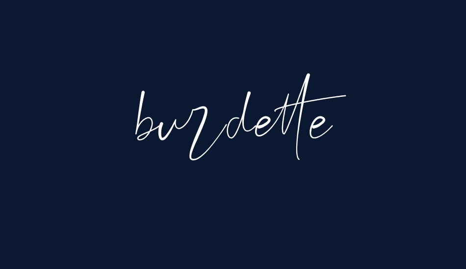 burdette font big