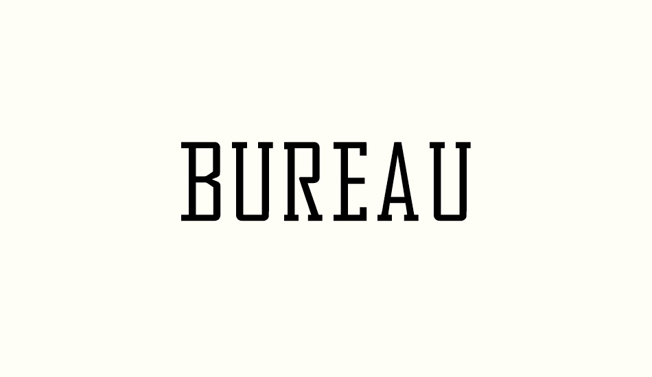 Bureau font big