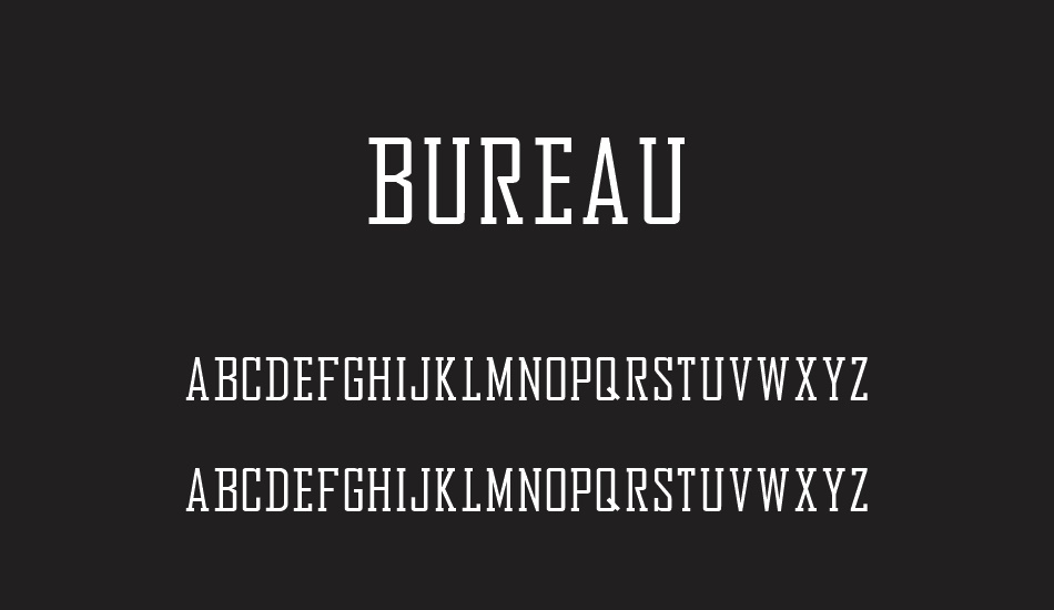 Bureau font