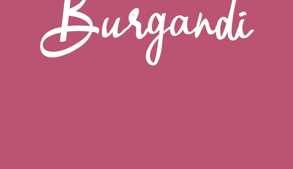 Burgandi font big