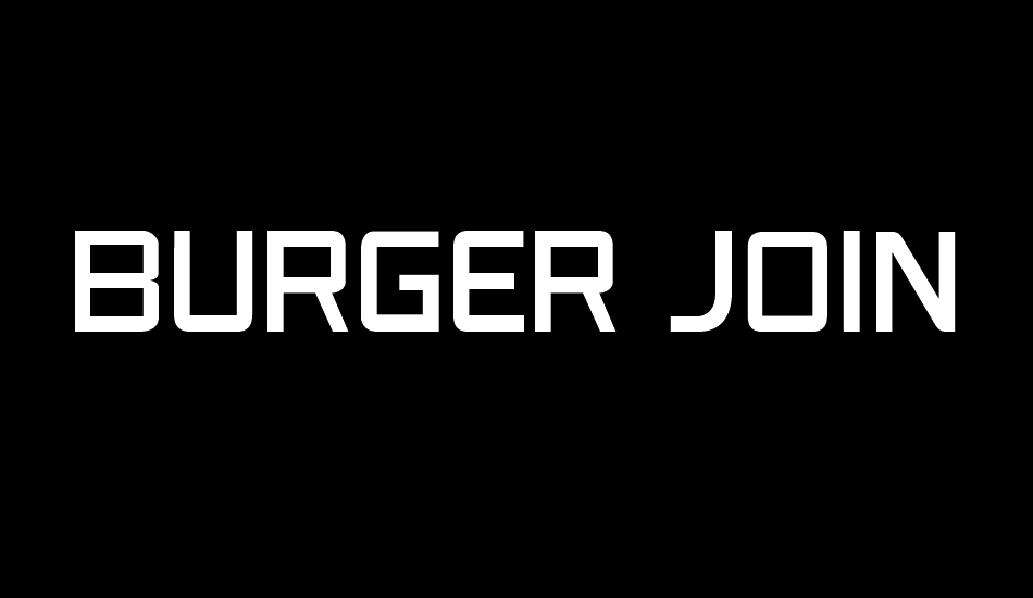 Burger Joint JL font big