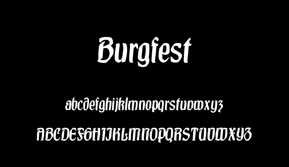 Burgfest font