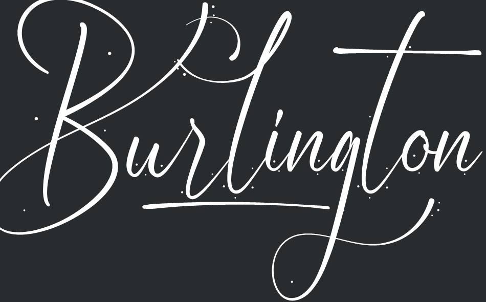 Burlington font big