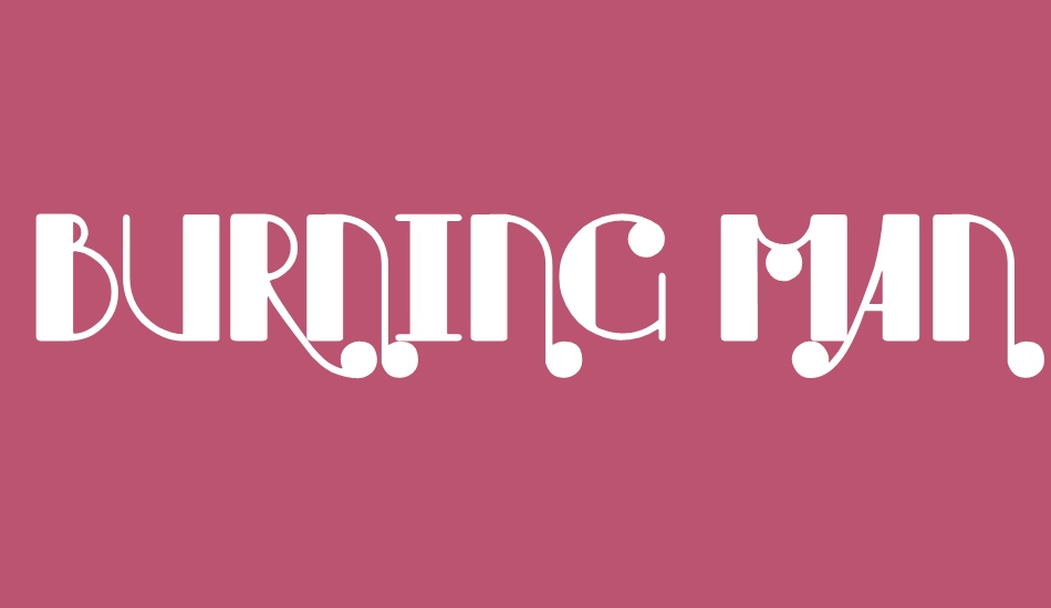 Burning Manero font big