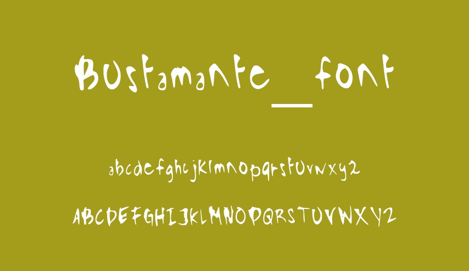 Bustamante_font font