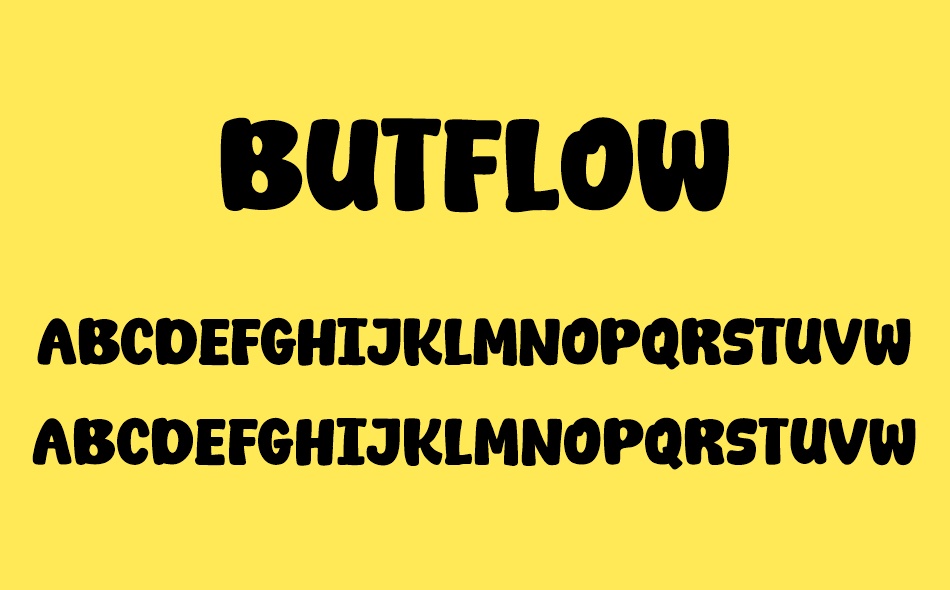 But Flow font