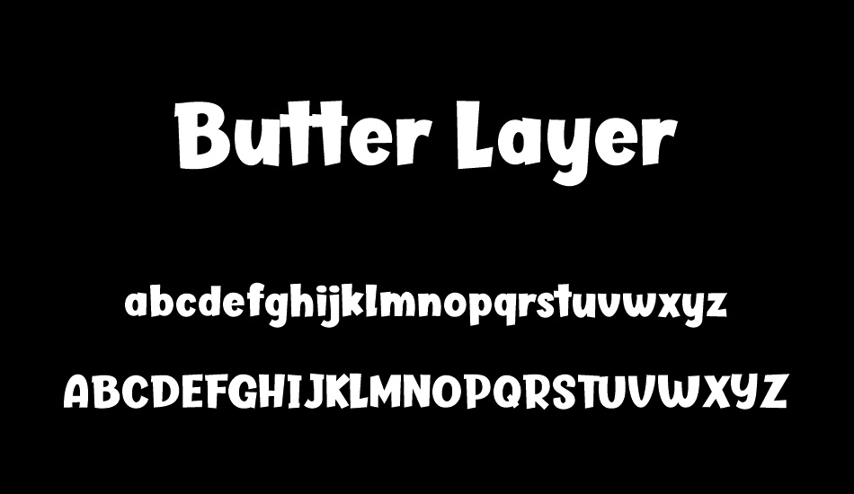 Butter Layer font