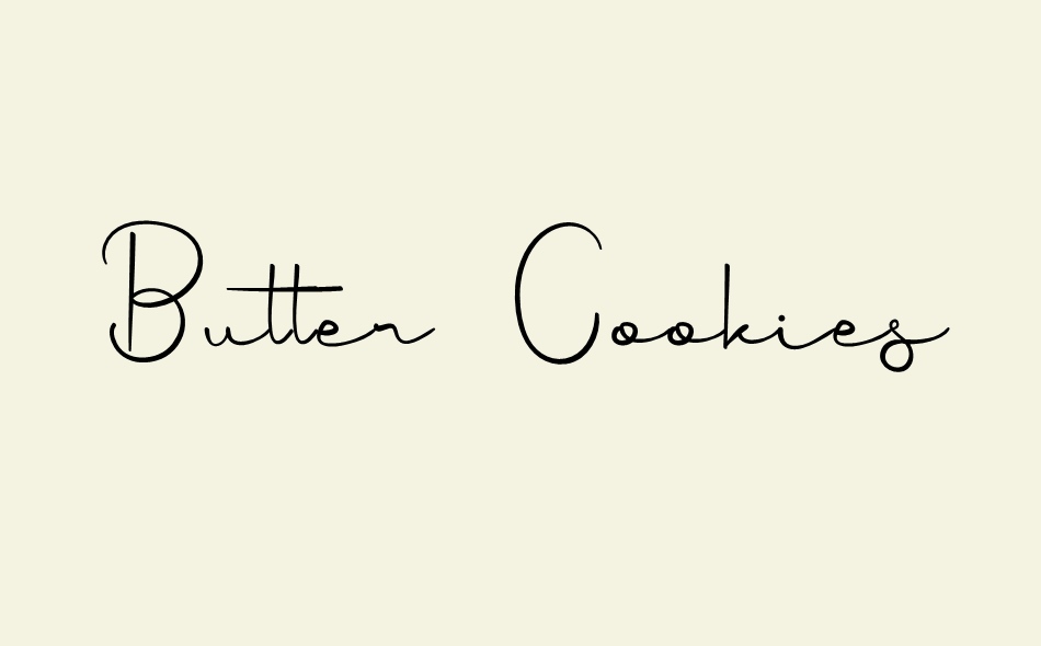 Butter Cookies font big