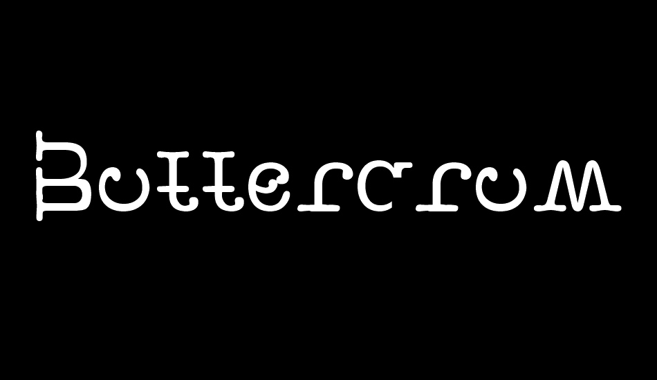 Buttercrumb font big